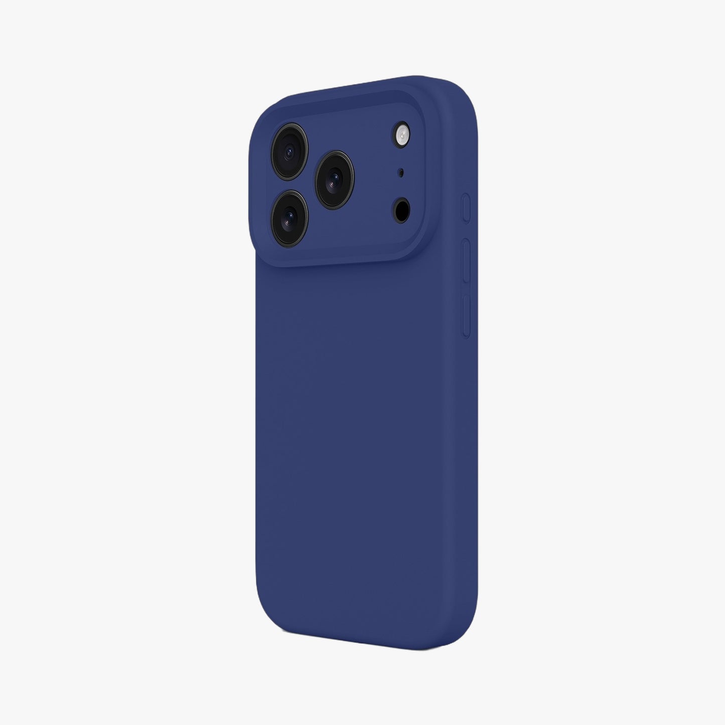 Magnetic Phone Case | Navy Blue Silicone Liquid Solid Color - Precise Fit