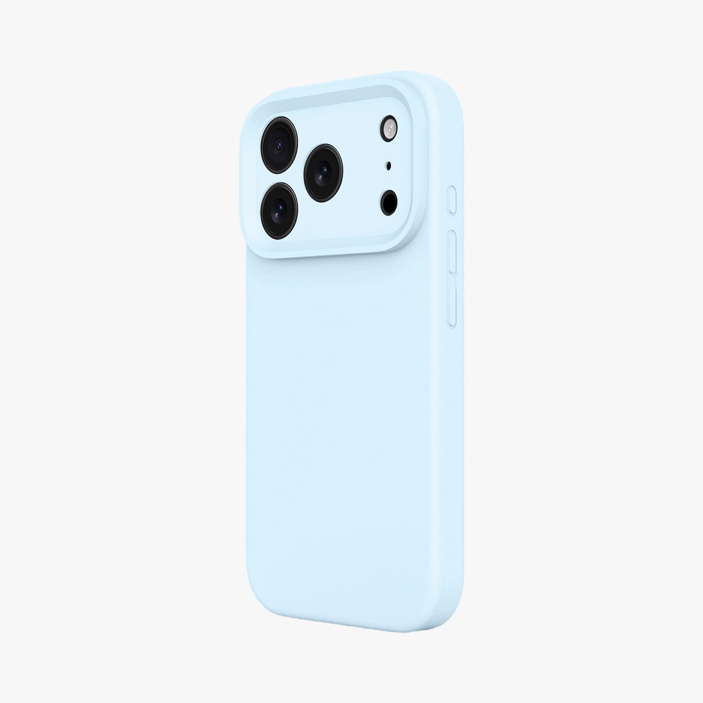Magnetic Phone Case | Baby Blue Silicone Liquid Solid Color - Precise Fit