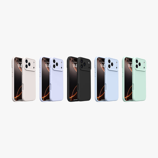 Basic Phone Case | New Series Liquid Silicone Solid Color Phone Case with Precise Cutouts No.1-5