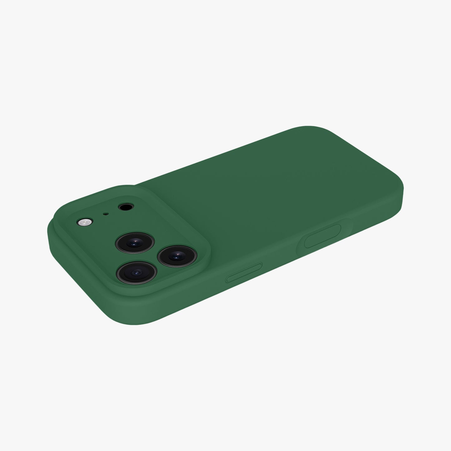 Magnetic Phone Case | Forest Green Silicone Liquid Solid Color - Precise Fit