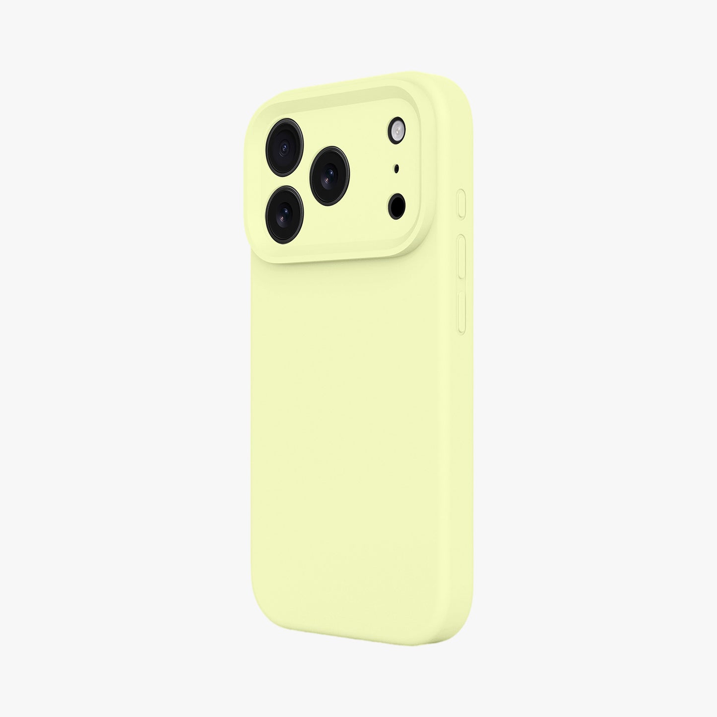 Magnetic Phone Case | Cream Yellow Silicone Liquid Solid Color - Precise Fit