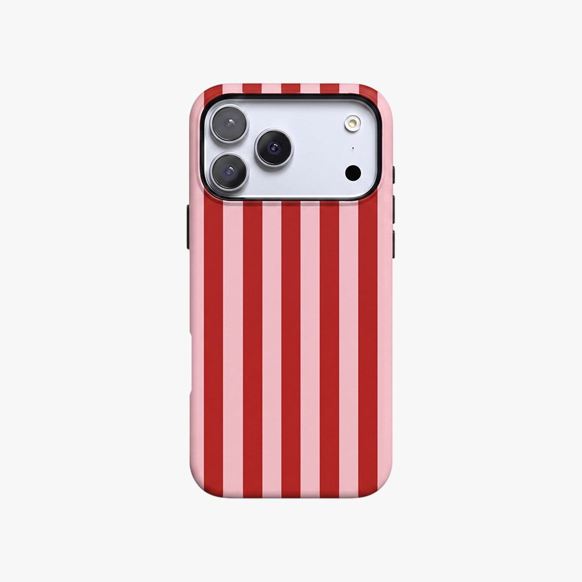 Magnetic Phone Case | Red And Pink Stripe Pattern