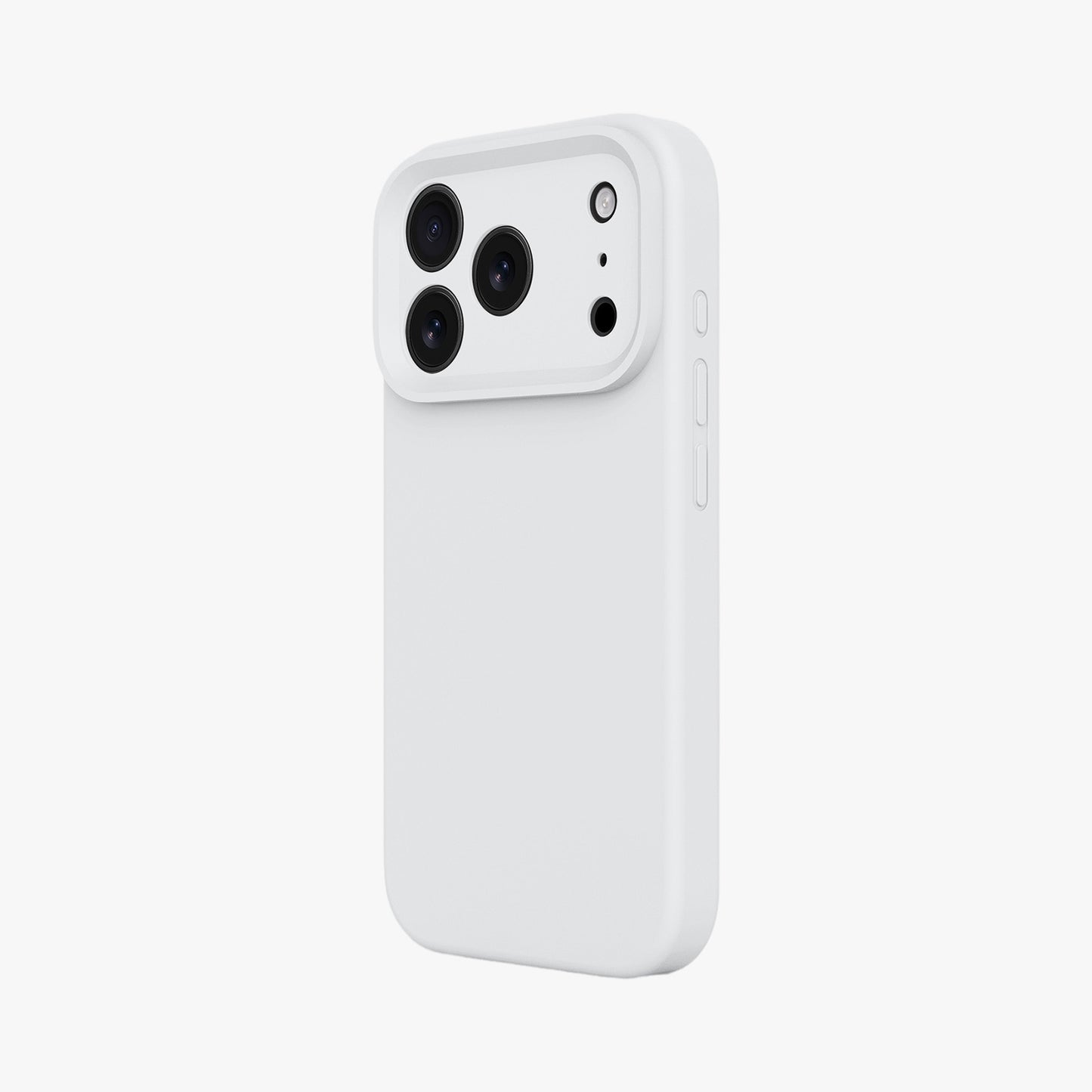Magnetic Phone Case | Pure White Silicone Liquid Solid Color - Precise Fit