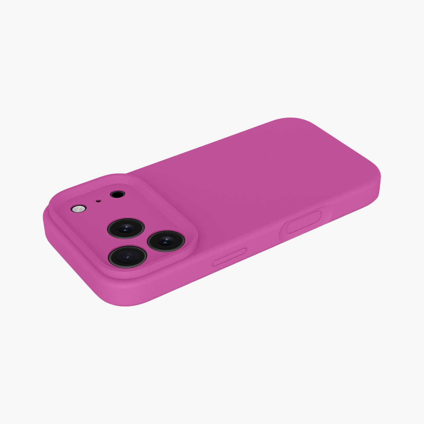 Magnetic Phone Case | Magenta Silicone Liquid Solid Color - Precise Fit