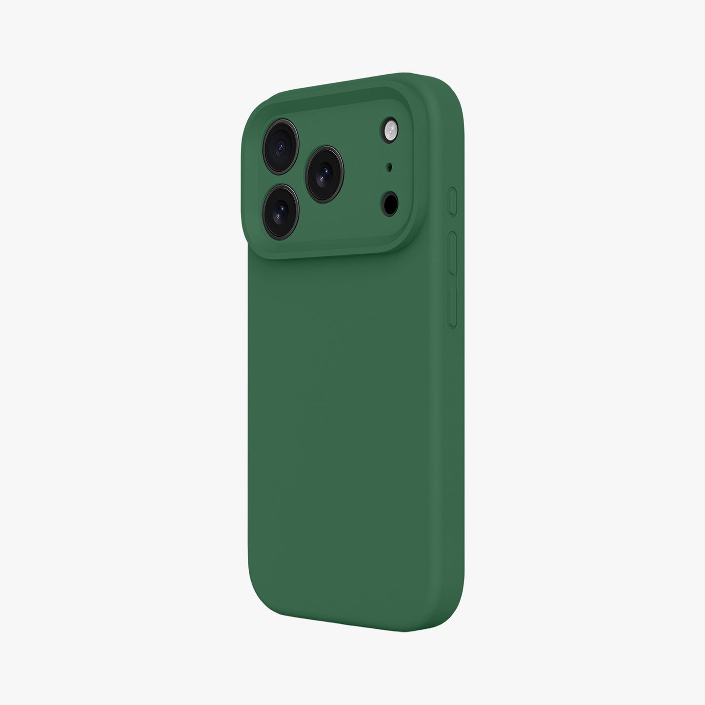 Magnetic Phone Case | Forest Green Silicone Liquid Solid Color - Precise Fit