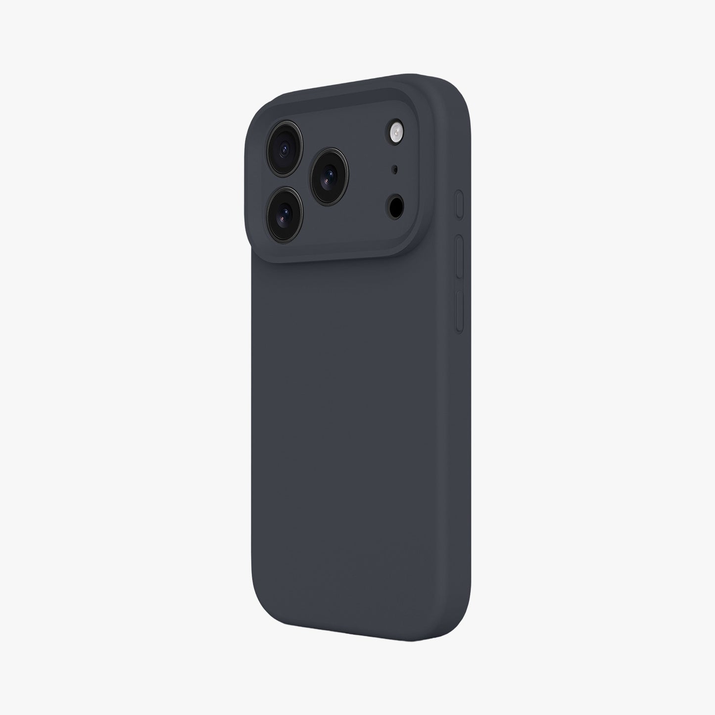 Magnetic Phone Case | Midnight Black Silicone Liquid Solid Color - Precise Fit