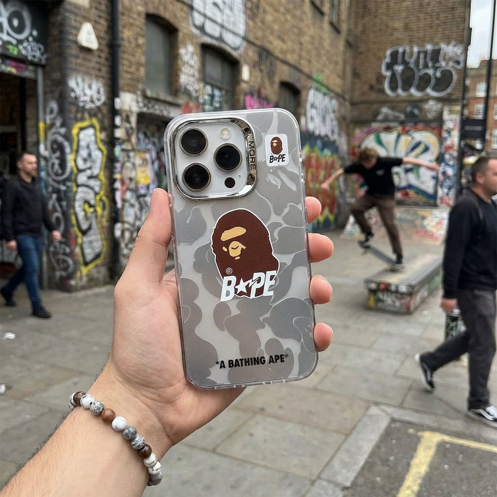 Limited iPhone Case | APE Silver Camo II
