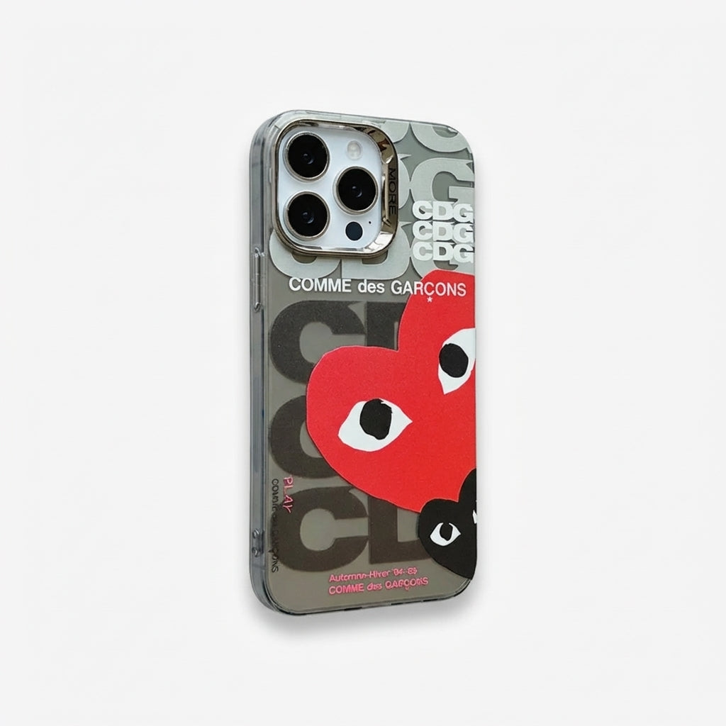 Reflective Black CDG - Hypebeast Designer Case