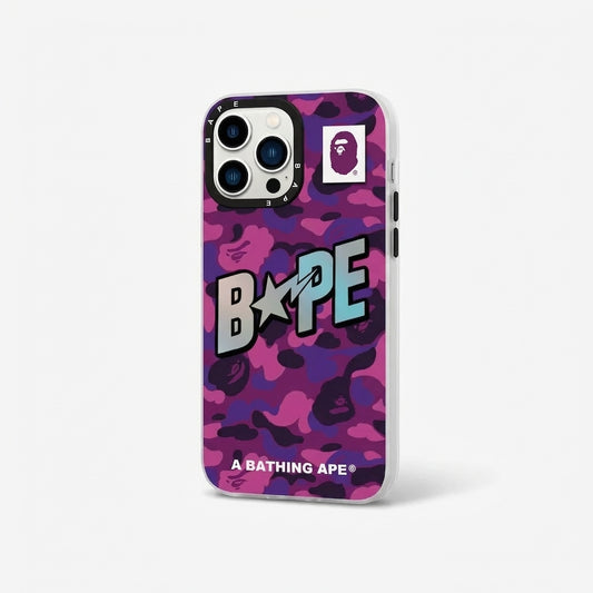 APE Purple Camo Hypebeast Case - Streetwear Cover