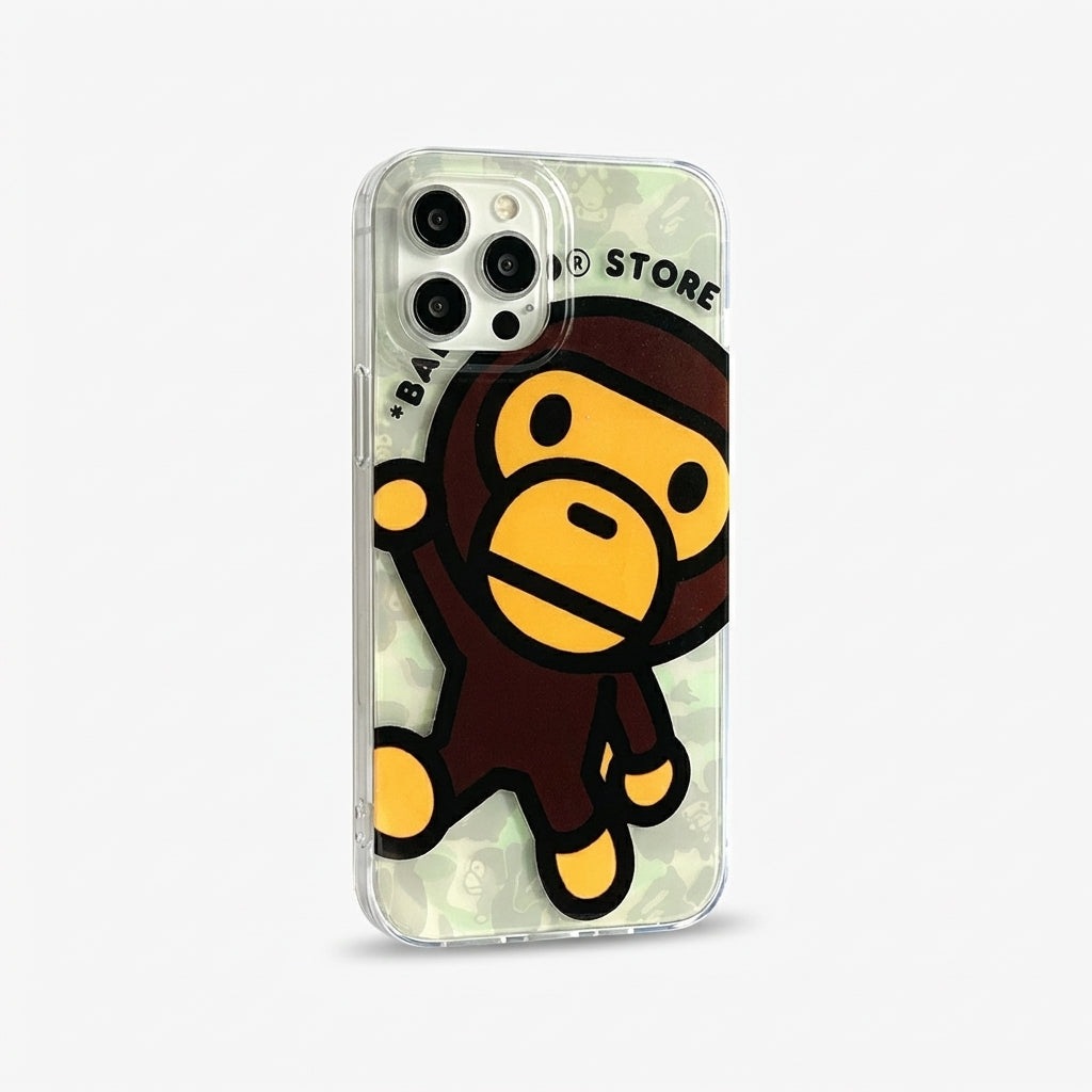 Cute APE Baby Phone Case – Kawaii Streetwear iPhone Cover – Limited Edition Design