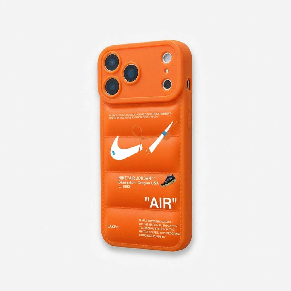 3D Orange Streetwear iPhone Case – Industrial Deconstructed Hype Design Cover