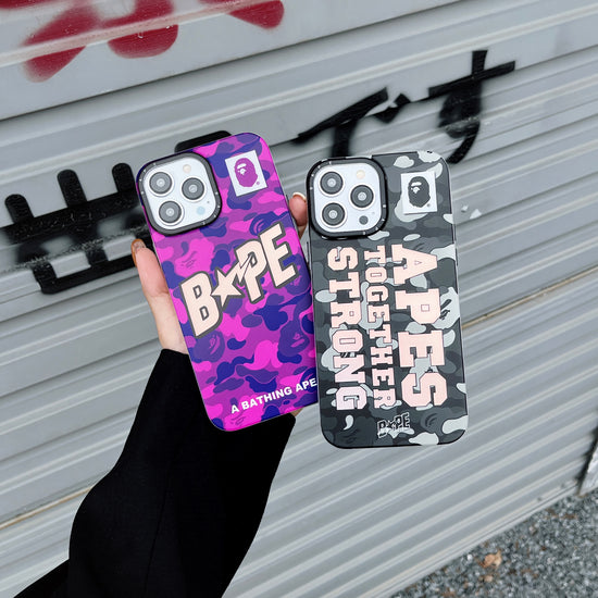 APE Purple Camo Hypebeast Case - Streetwear Cover APE Purple Camo Hypebeast Case - Streetwear Cover