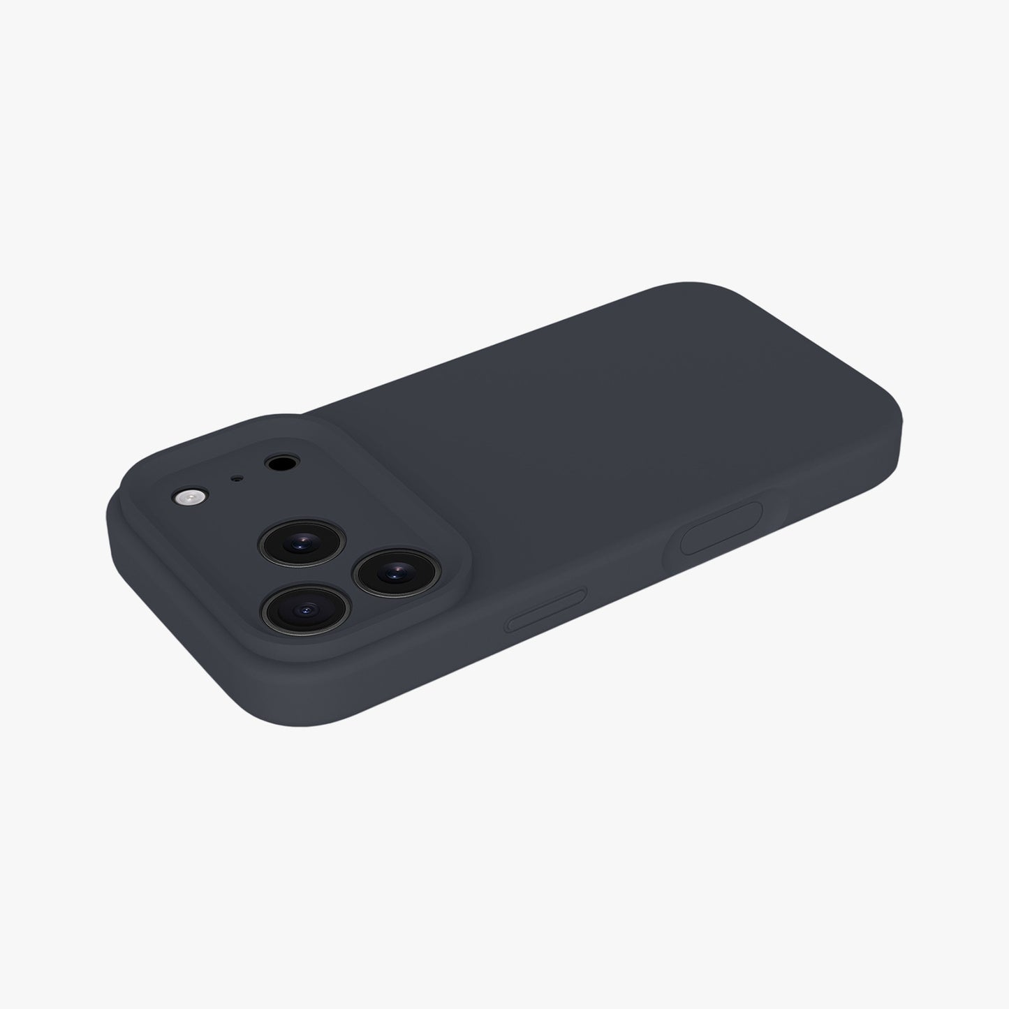 Magnetic Phone Case | Midnight Black Silicone Liquid Solid Color - Precise Fit
