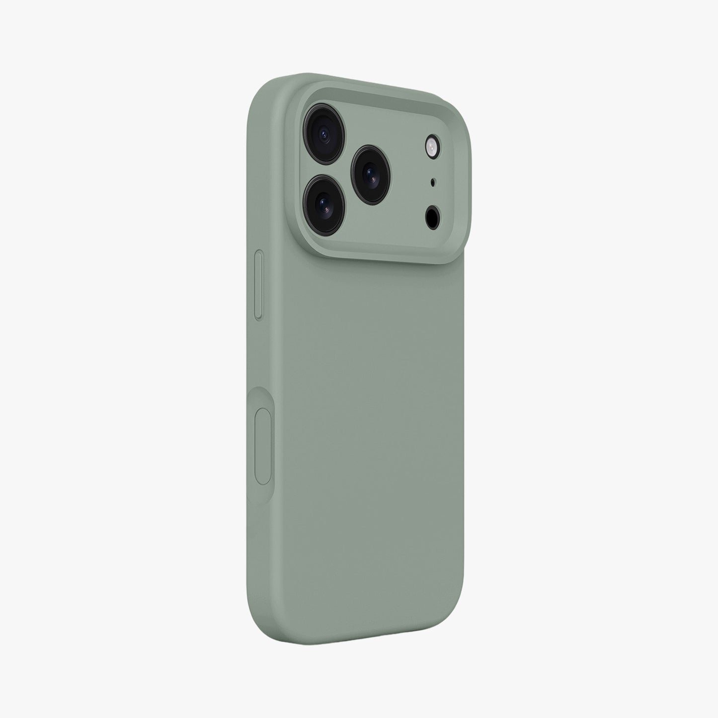 Magnetic Phone Case | Sage Green Silicone Liquid Solid Color - Precise Fit