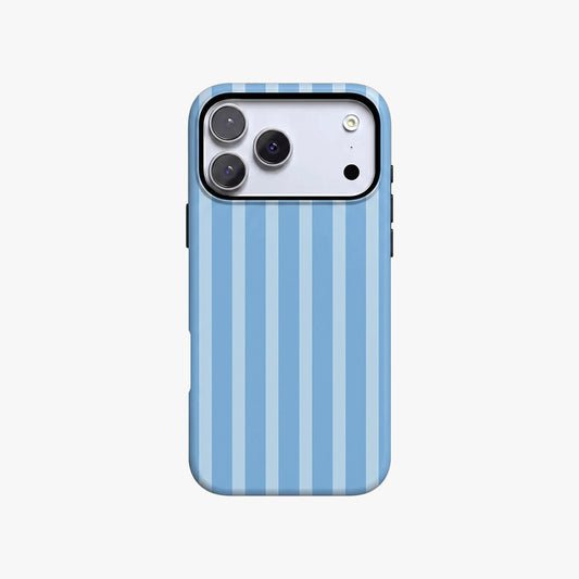 Magnetic Phone Case | Blue Stripe Pattern