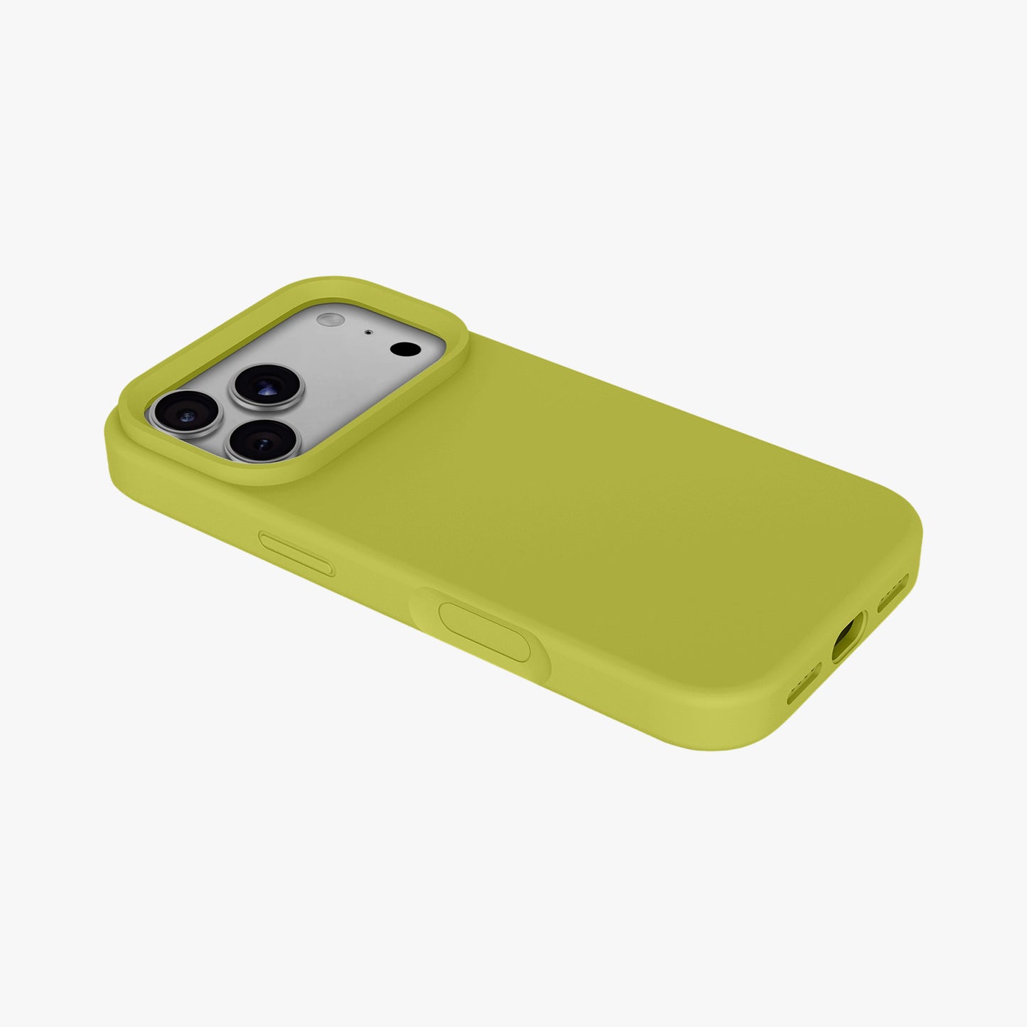 Magnetic Phone Case | Avocado Green Silicone Liquid Solid Color - Open Camera