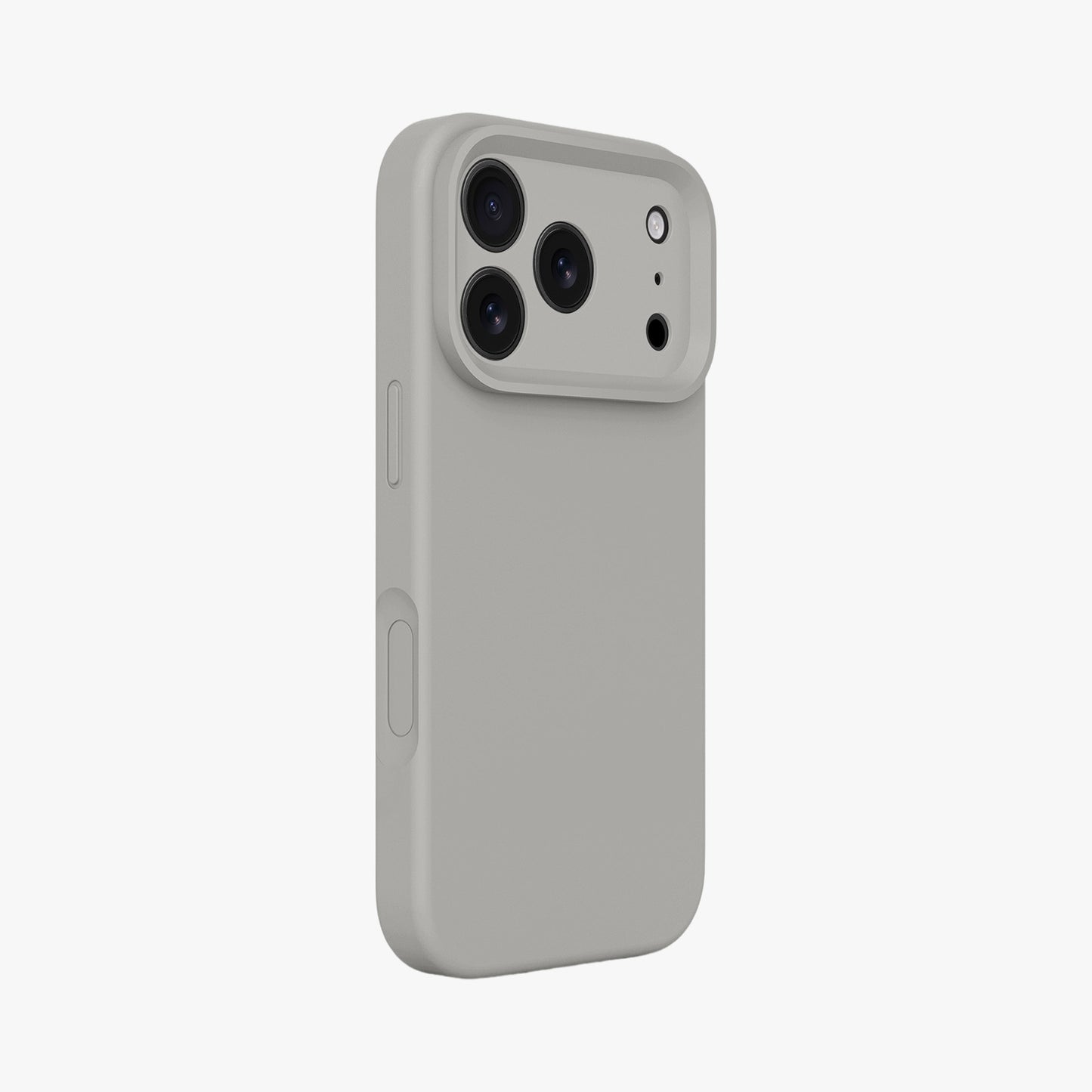 Magnetic Phone Case | Stone Gray Silicone Liquid Solid Color - Precise Fit
