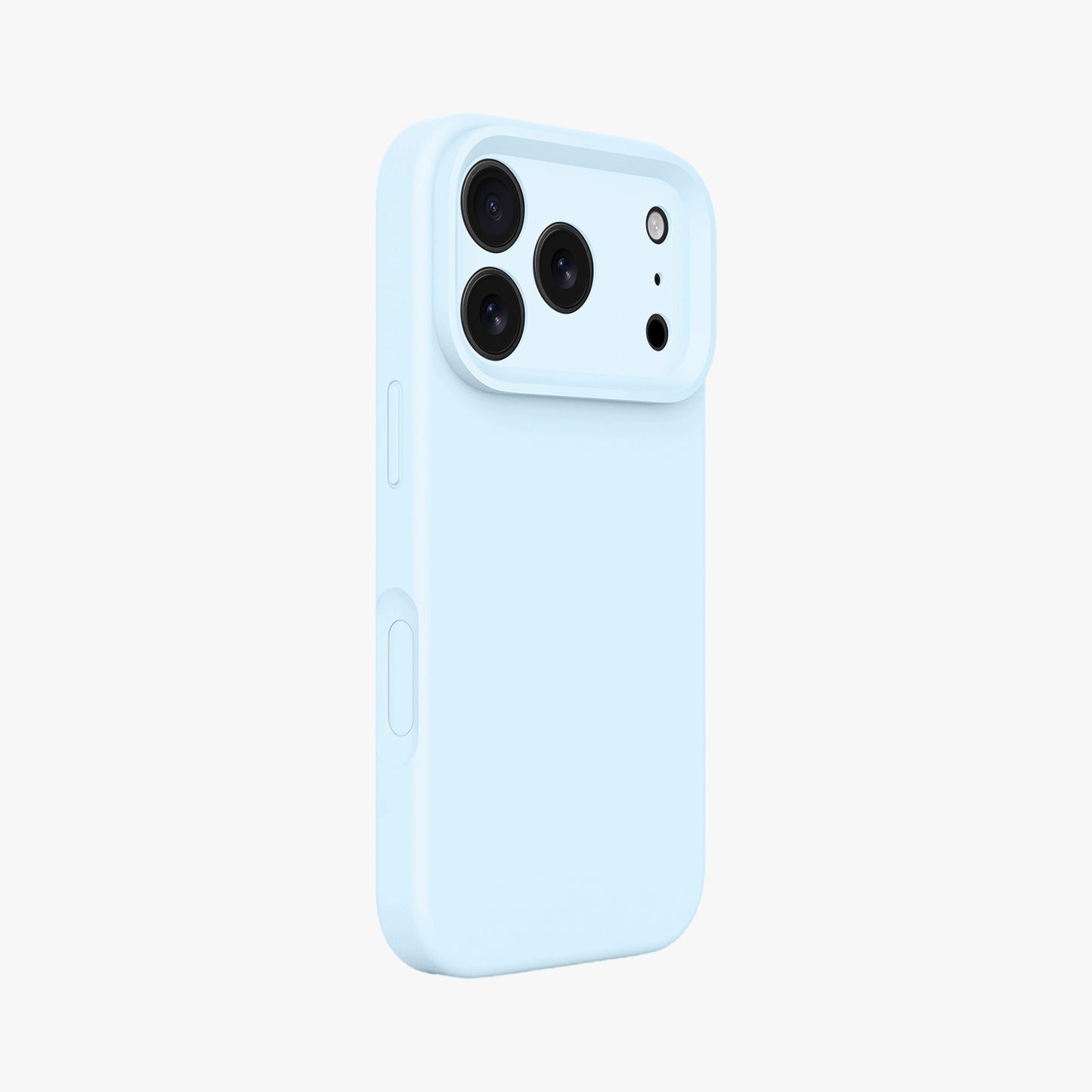 Magnetic Phone Case | Baby Blue Silicone Liquid Solid Color - Precise Fit
