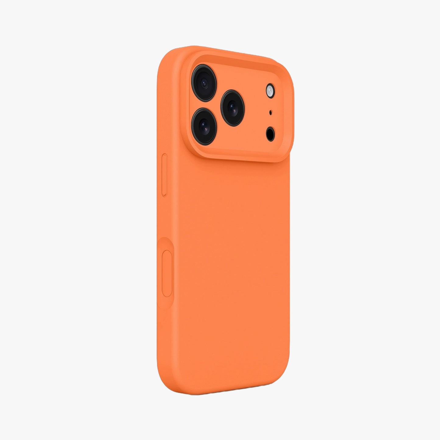 Magnetic Phone Case | Vibrant Orange Silicone Liquid Solid Color - Precise Fit