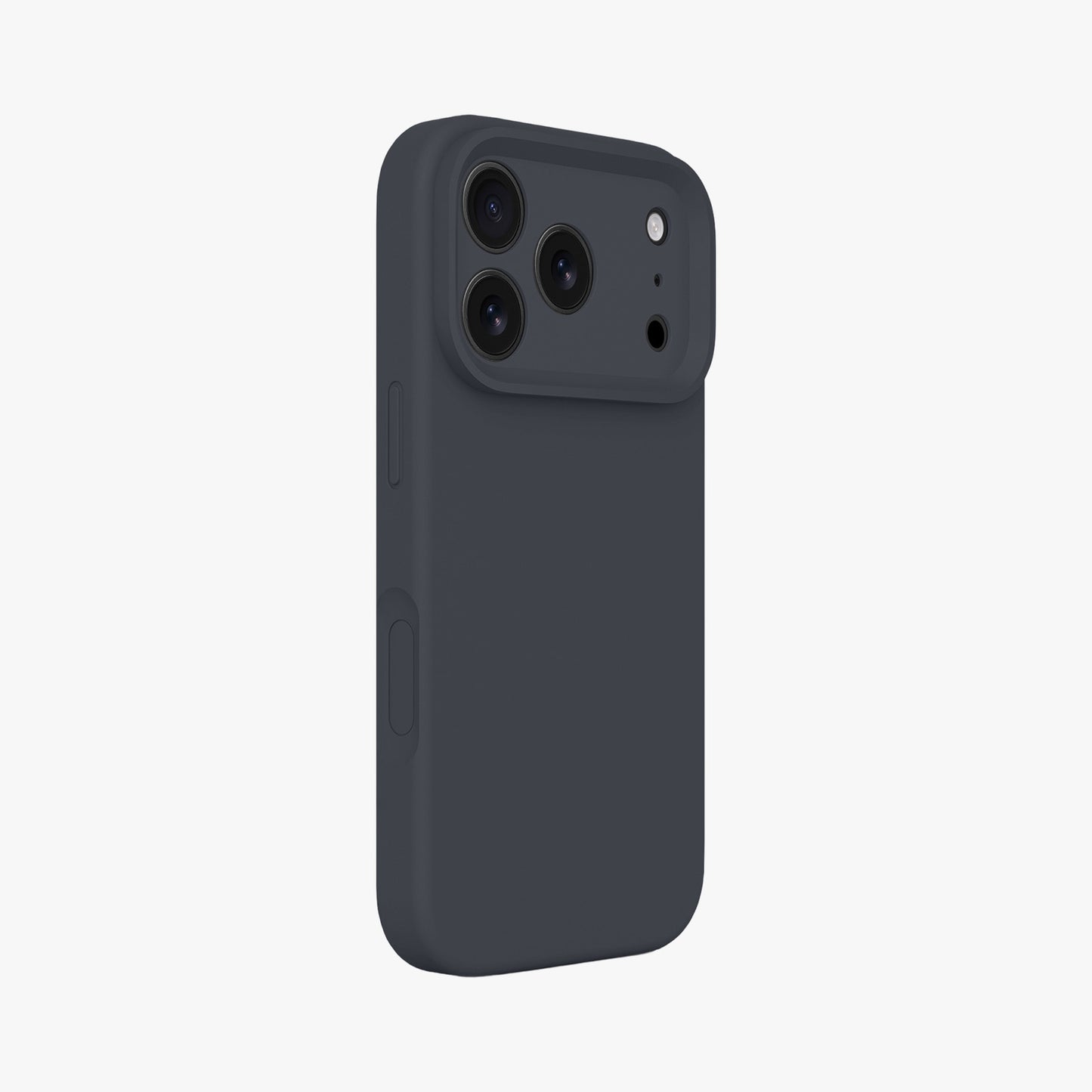 Magnetic Phone Case | Midnight Black Silicone Liquid Solid Color - Precise Fit
