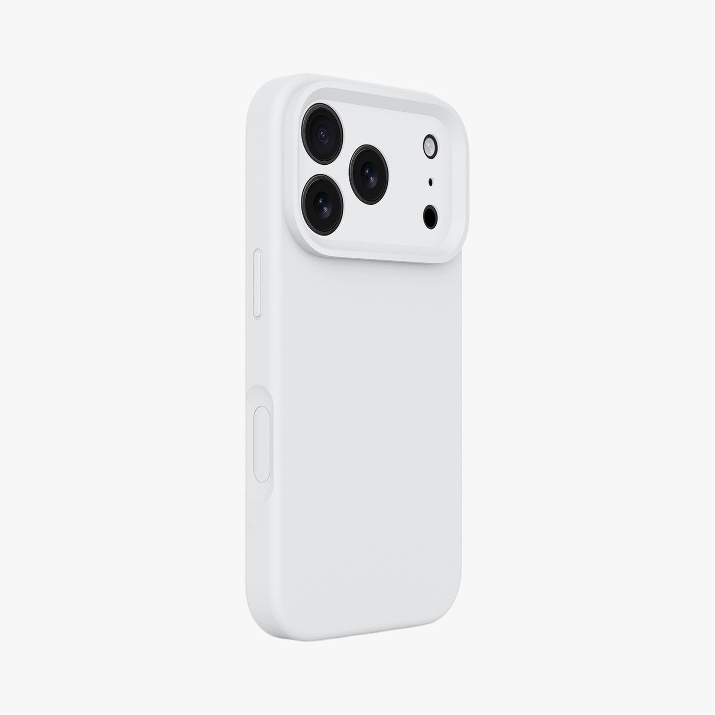 Magnetic Phone Case | Pure White Silicone Liquid Solid Color - Precise Fit