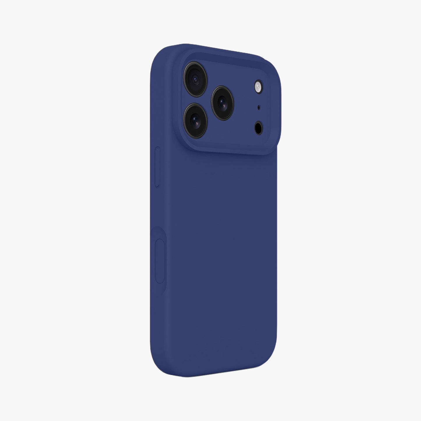 Magnetic Phone Case | Navy Blue Silicone Liquid Solid Color - Precise Fit