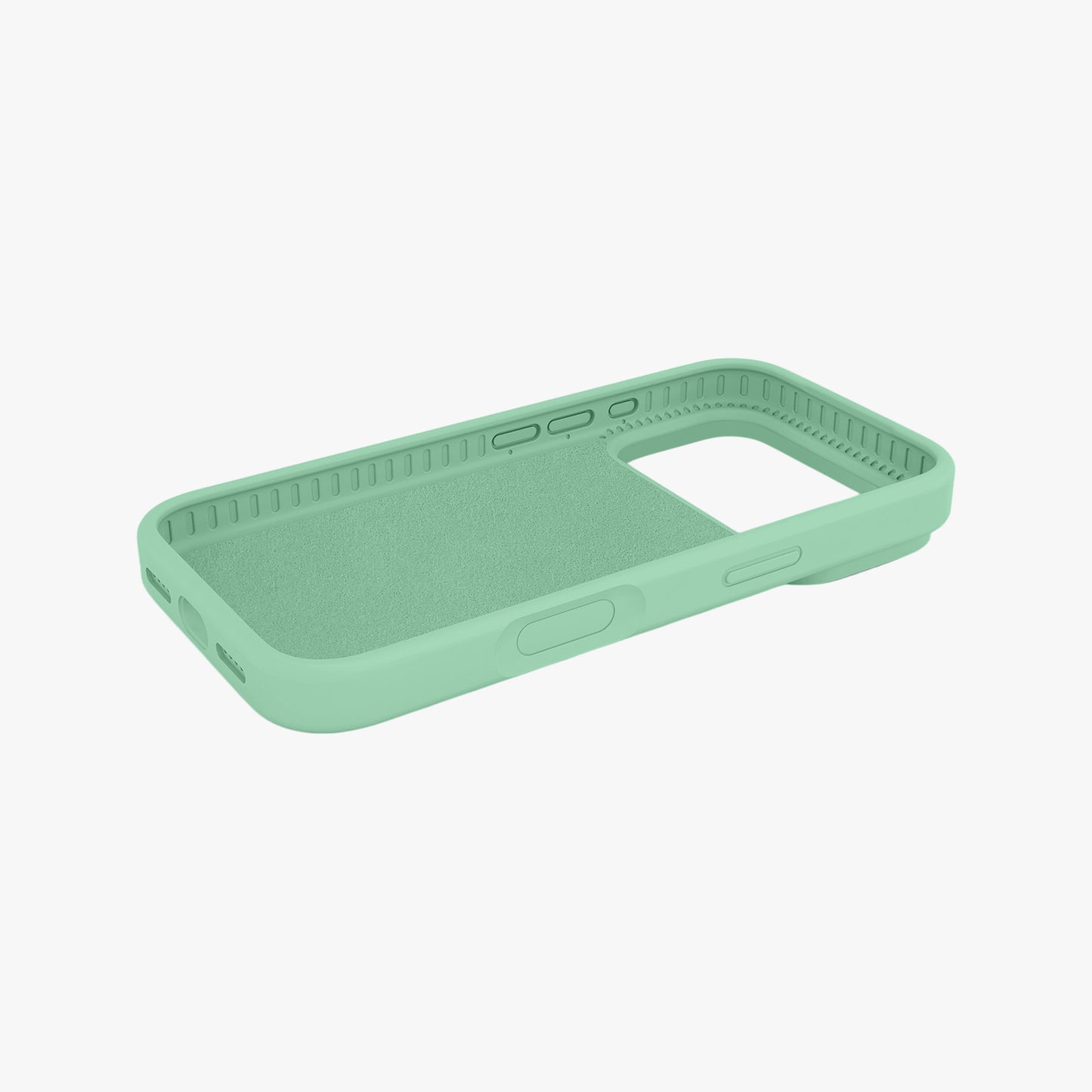 Magnetic Phone Case | Matcha Green Silicone Liquid Solid Color - Open Camera