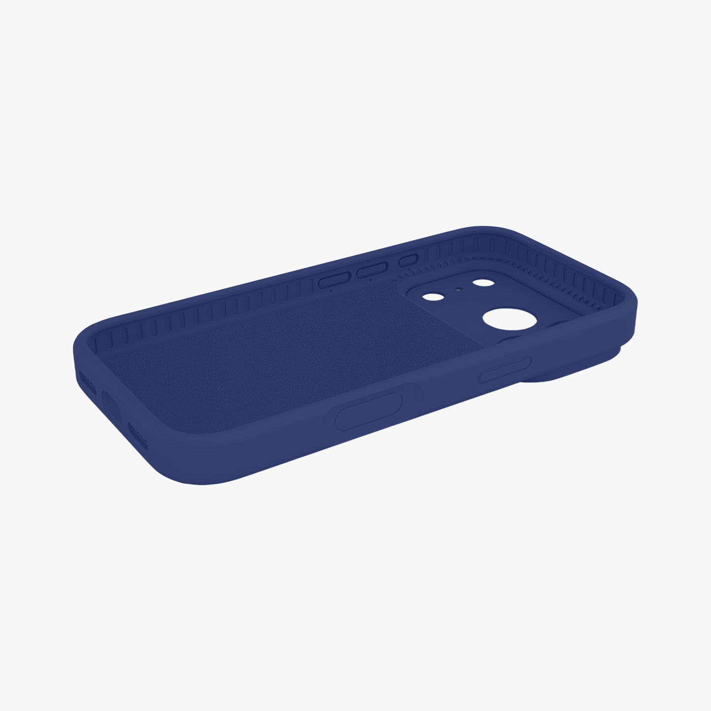 Magnetic Phone Case | Navy Blue Silicone Liquid Solid Color - Precise Fit