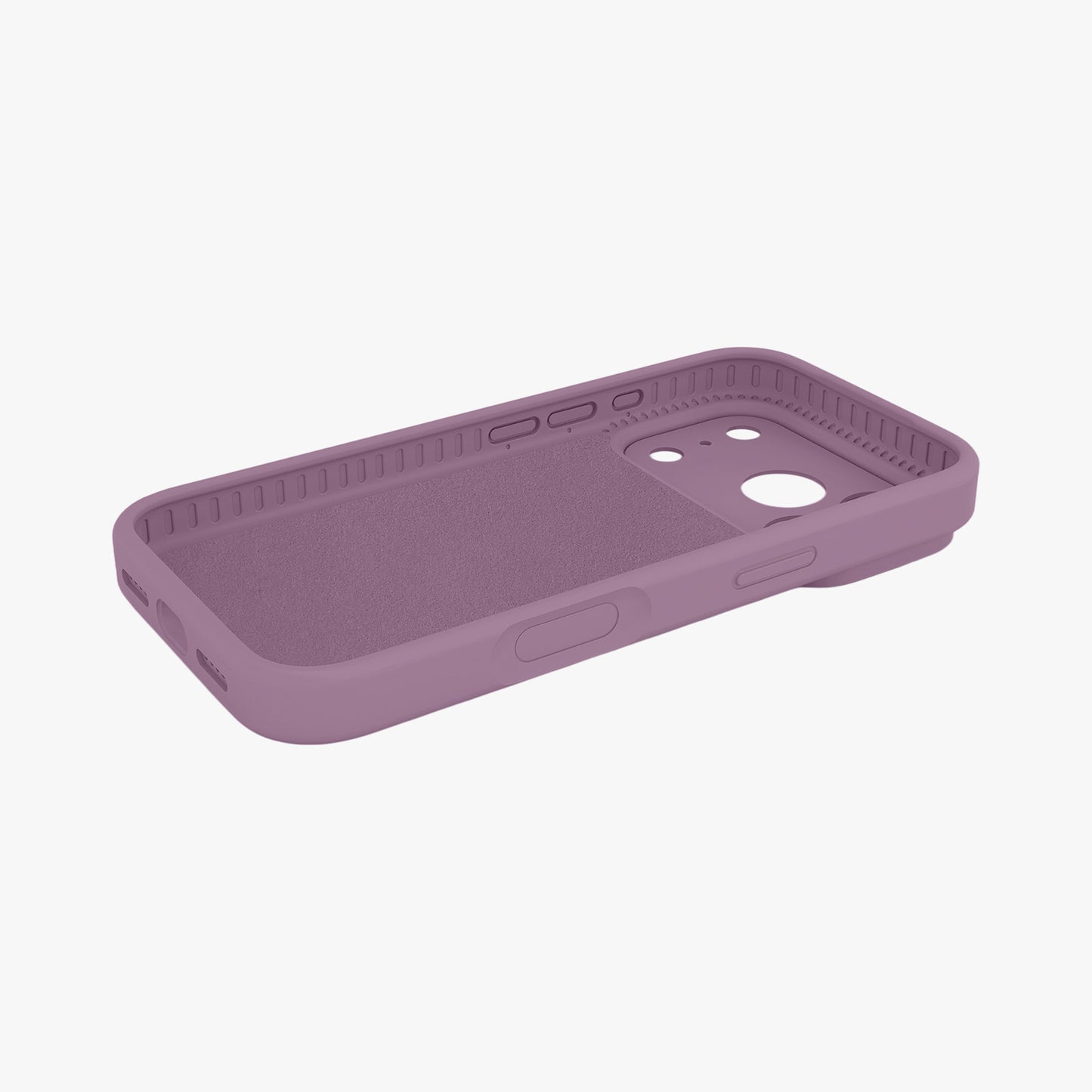 Magnetic Phone Case | Mauve Silicone Liquid Solid Color - Precise Fit
