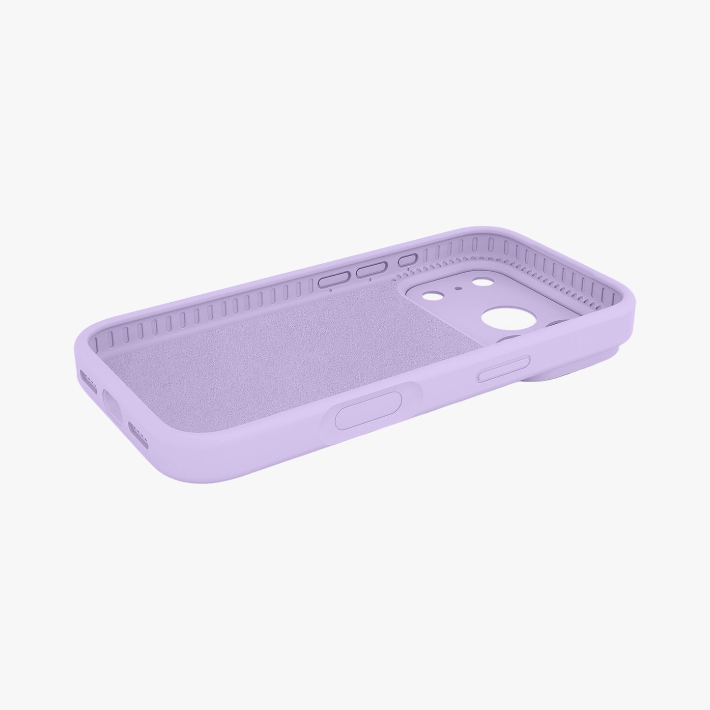 Magnetic Phone Case | Lavender Silicone Liquid Solid Color - Precise Fit