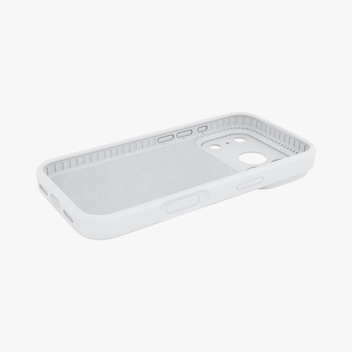 Magnetic Phone Case | Pure White Silicone Liquid Solid Color - Precise Fit