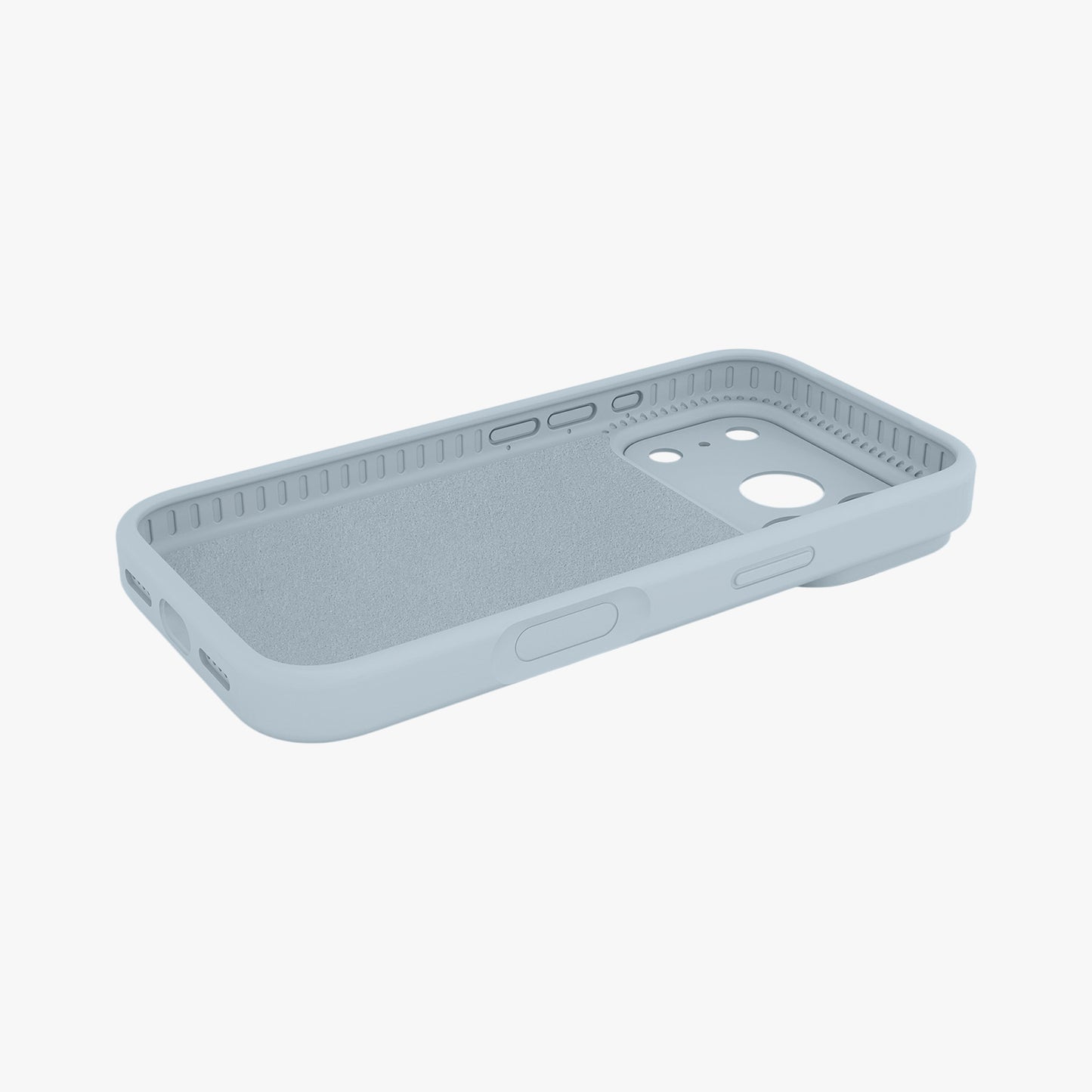 Magnetic Phone Case | Slate Blue Silicone Liquid Solid Color - Precise Fit
