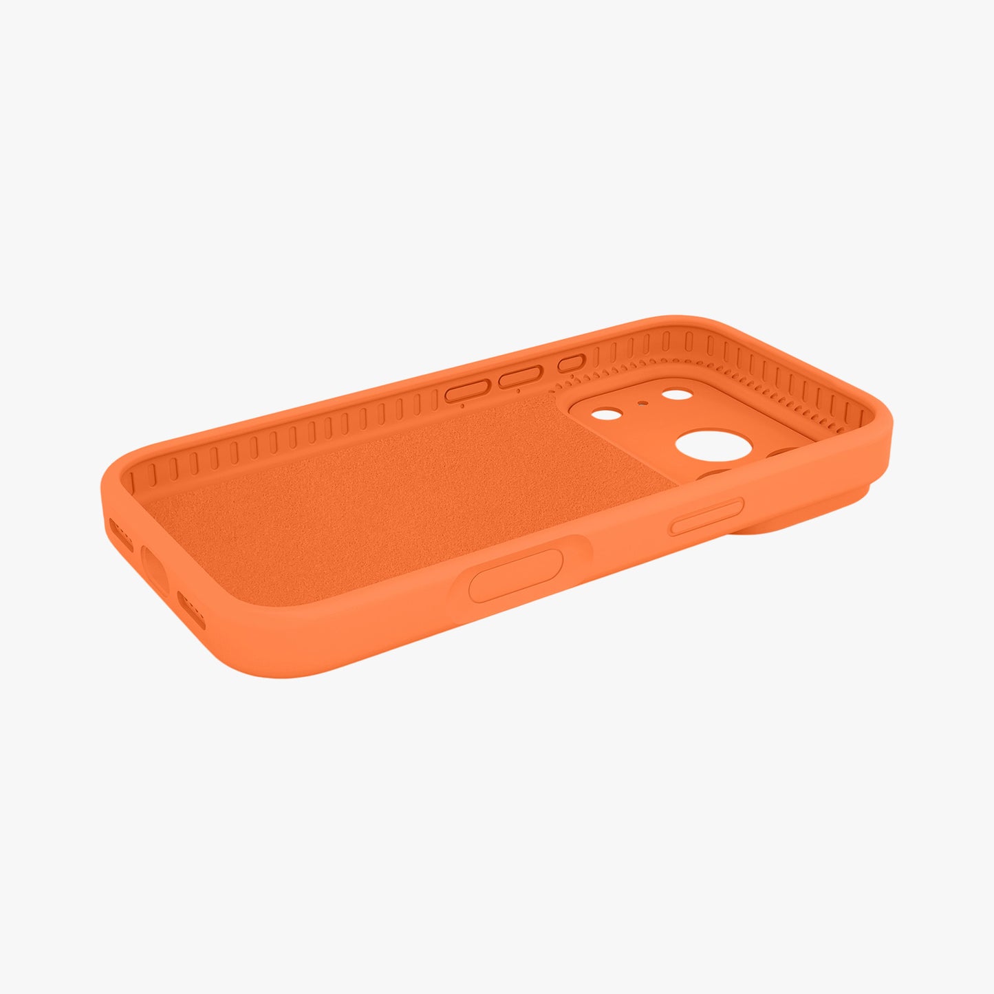 Magnetic Phone Case | Vibrant Orange Silicone Liquid Solid Color - Precise Fit