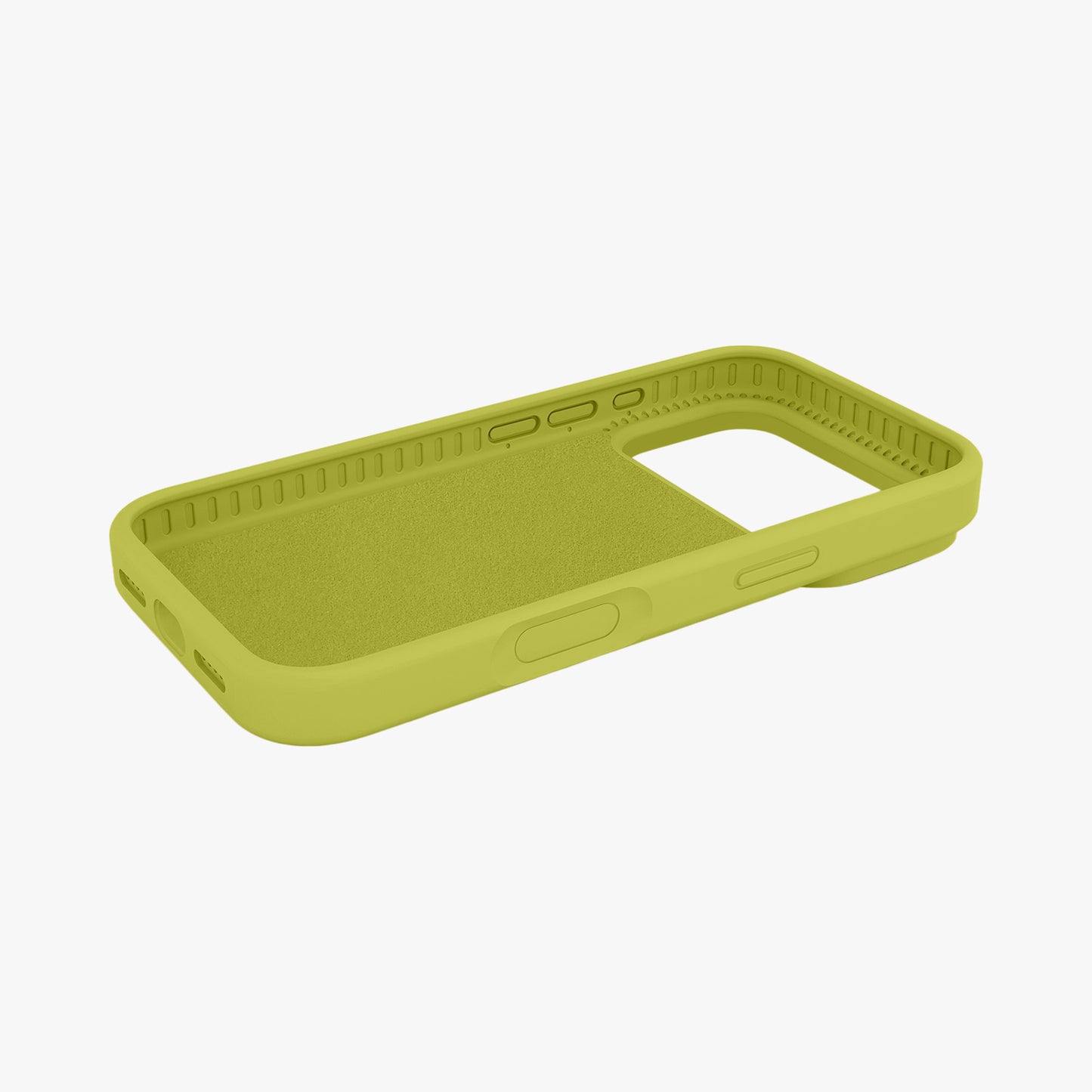 Magnetic Phone Case | Avocado Green Silicone Liquid Solid Color - Open Camera