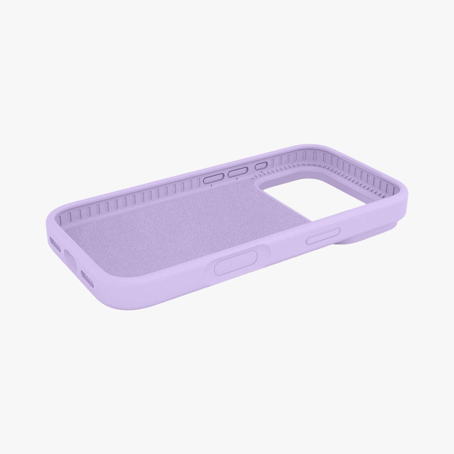 Magnetic Phone Case | Lavender Silicone Liquid Solid Color - Open Camera
