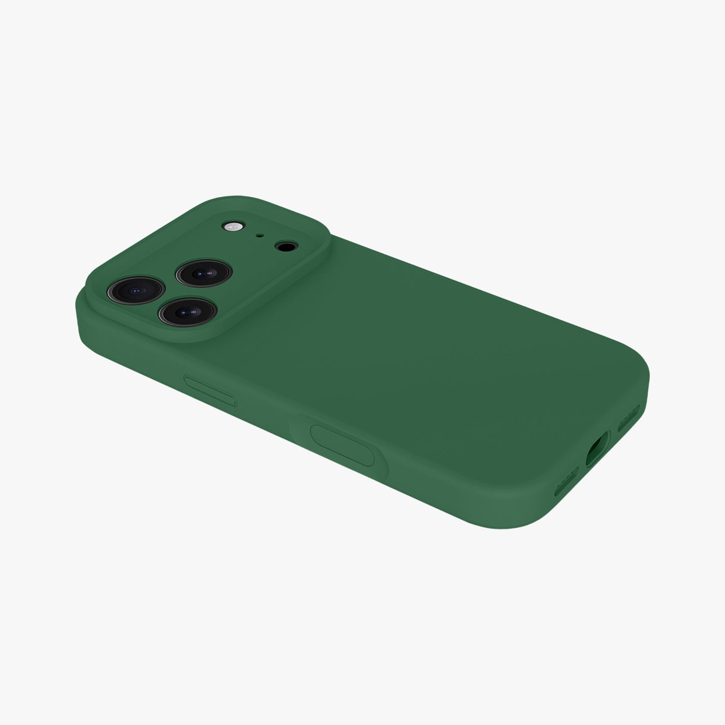 Magnetic Phone Case | Forest Green Silicone Liquid Solid Color - Precise Fit