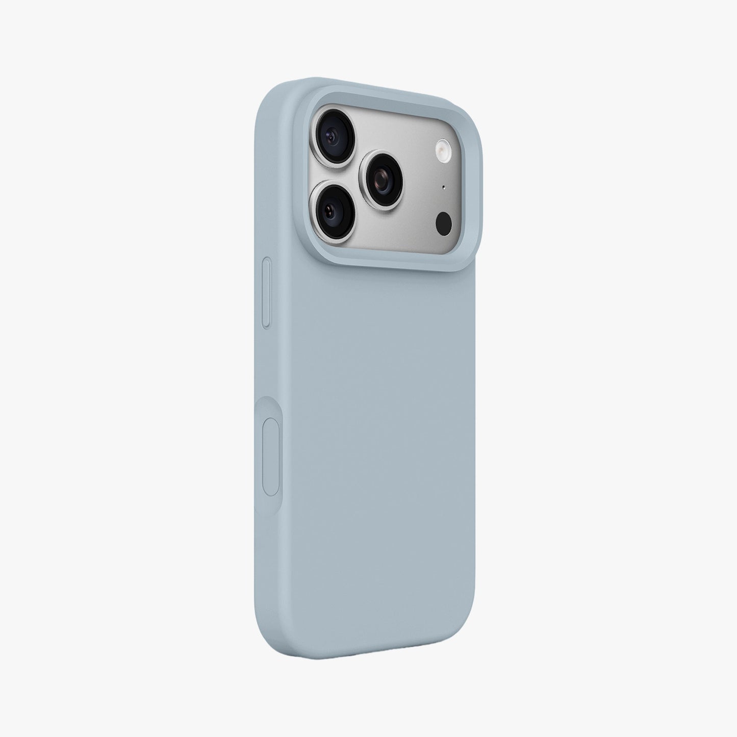 Magnetic Phone Case | Slate Blue Silicone Liquid Solid Color - Open Camera