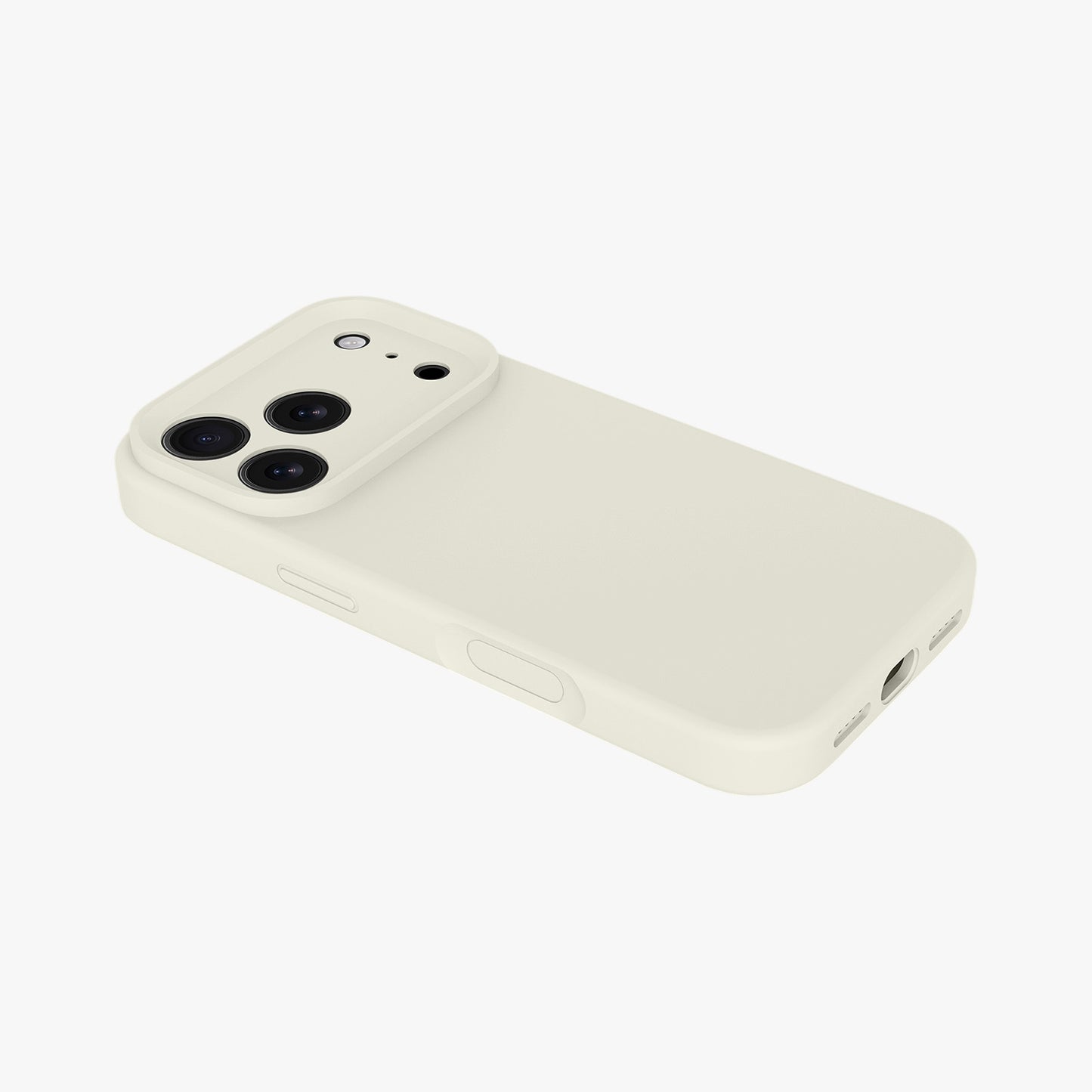 Magnetic Phone Case | Antique White Silicone Liquid Solid Color - Precise Fit