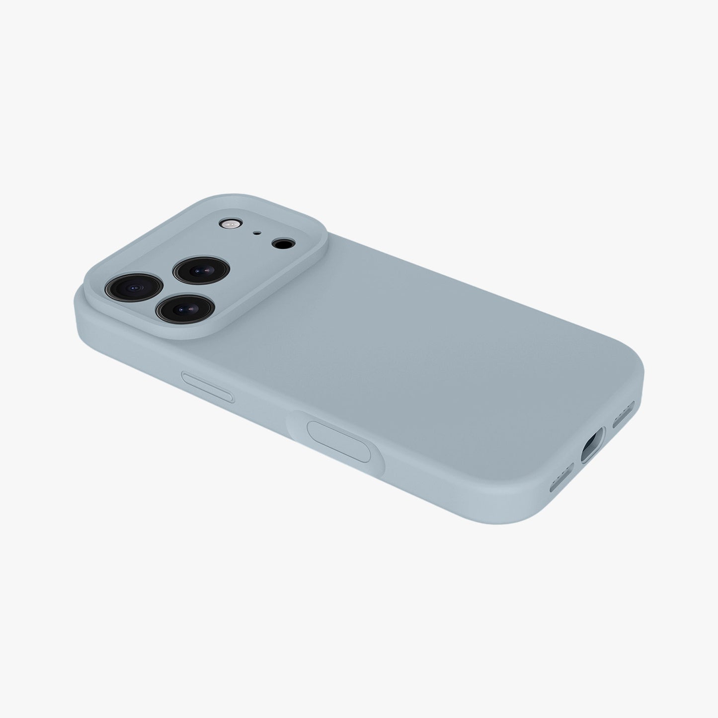 Magnetic Phone Case | Slate Blue Silicone Liquid Solid Color - Precise Fit