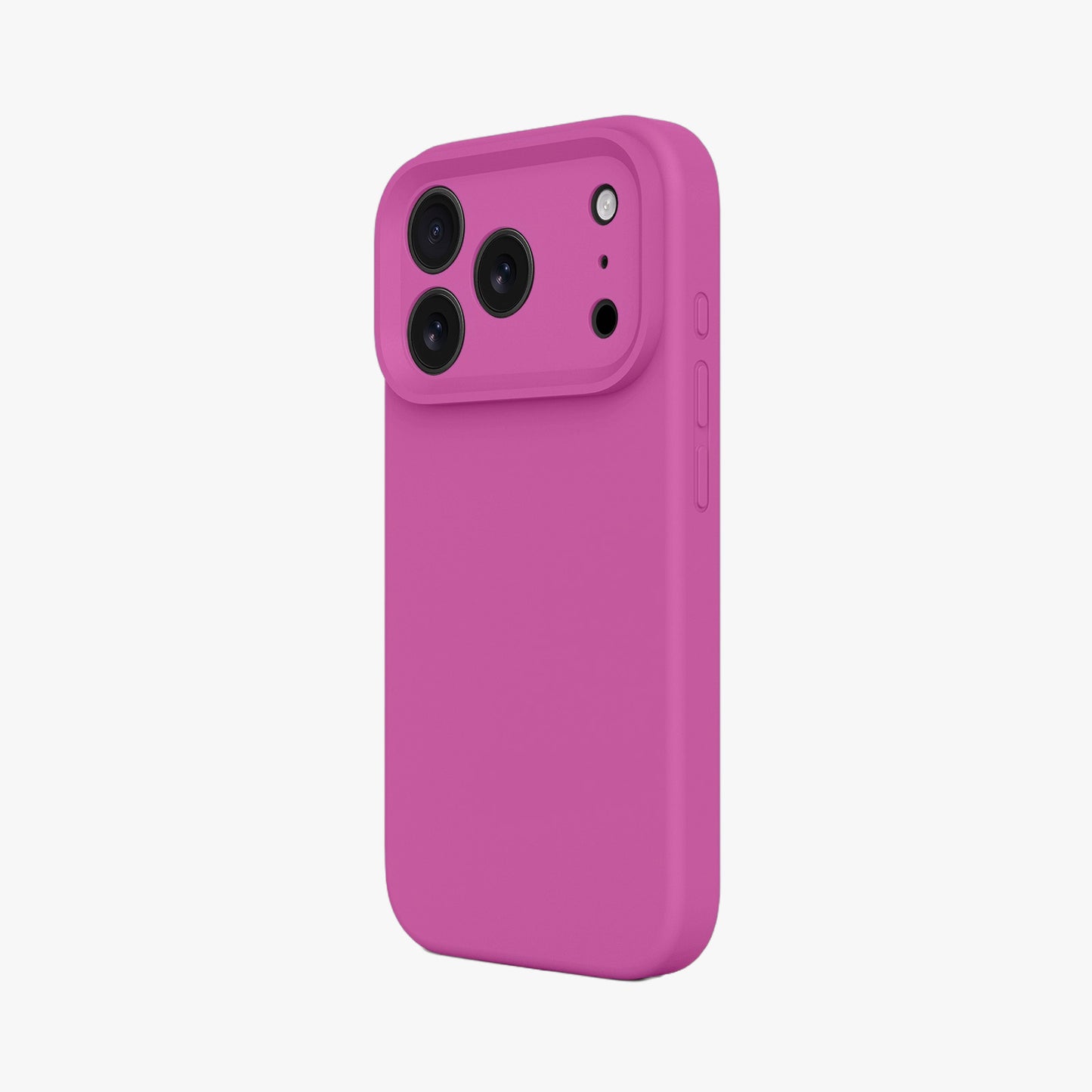 Magnetic Phone Case | Magenta Silicone Liquid Solid Color - Precise Fit