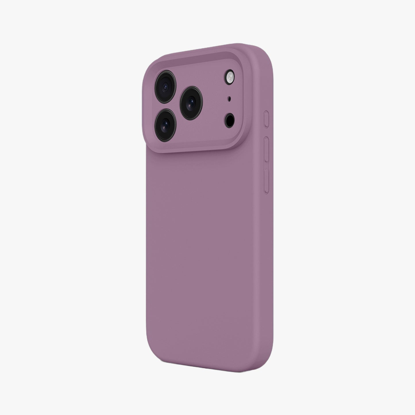 Magnetic Phone Case | Mauve Silicone Liquid Solid Color - Precise Fit