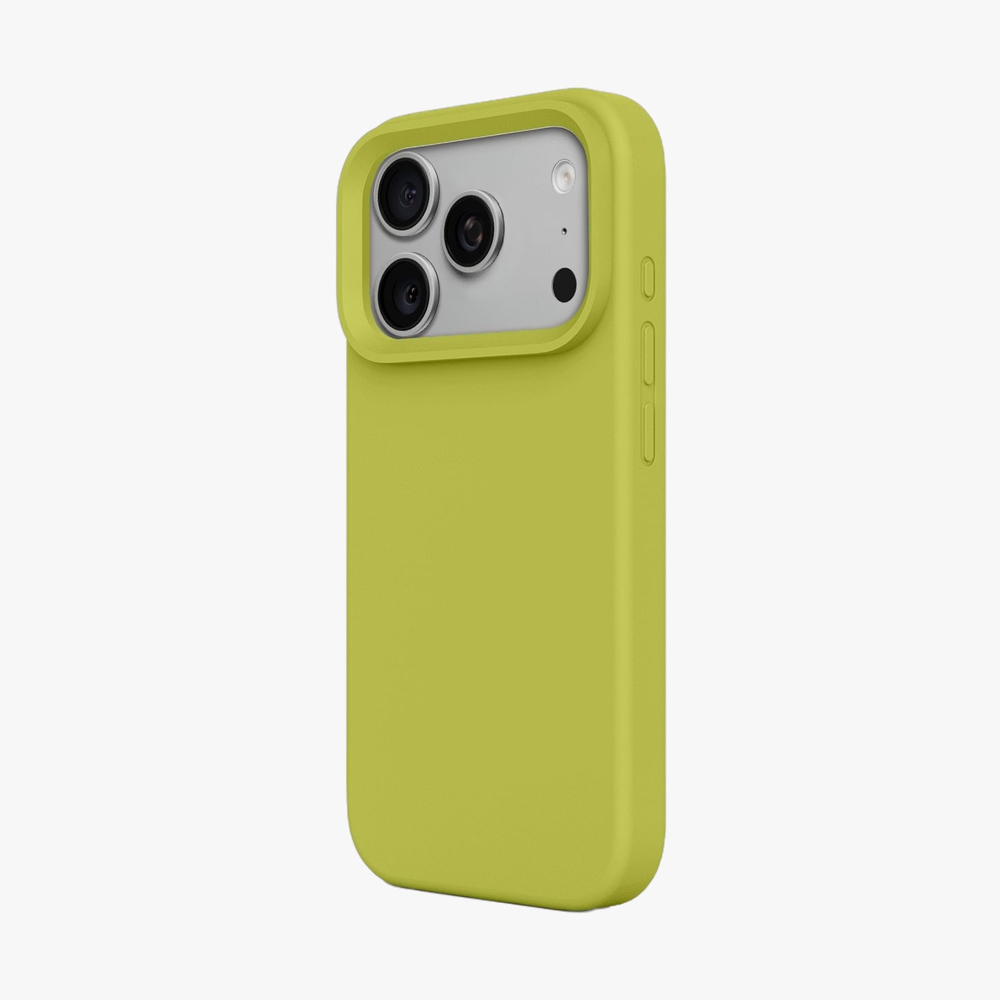 Magnetic Phone Case | Avocado Green Silicone Liquid Solid Color - Open Camera