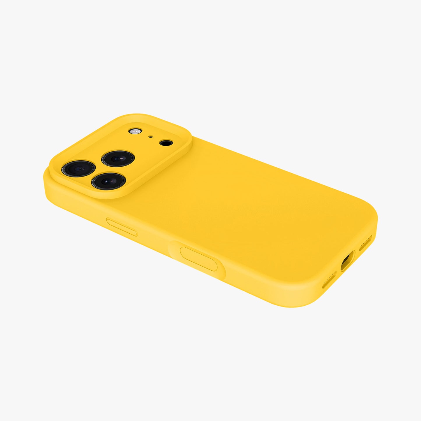 Magnetic Phone Case | Sunflower Yellow Silicone Liquid Solid Color - Precise Fit