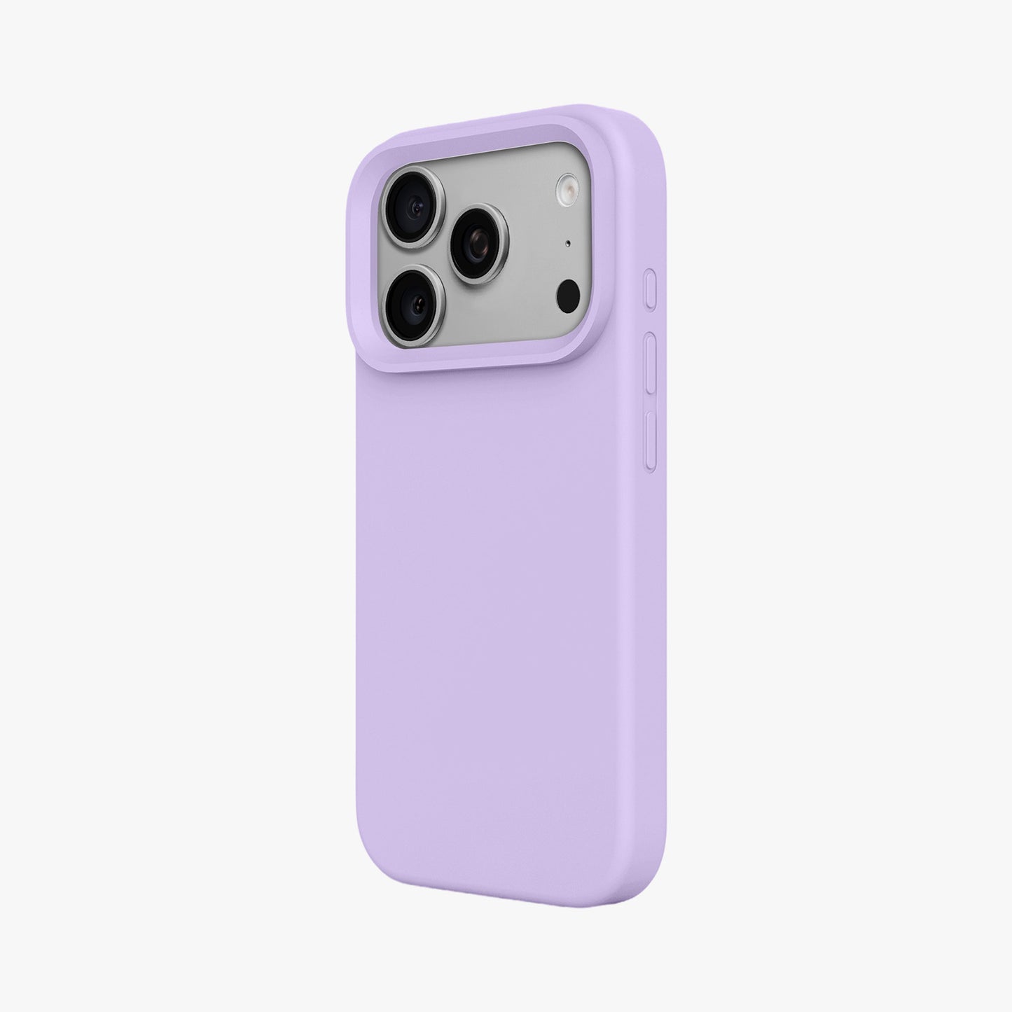 Magnetic Phone Case | Lavender Silicone Liquid Solid Color - Open Camera