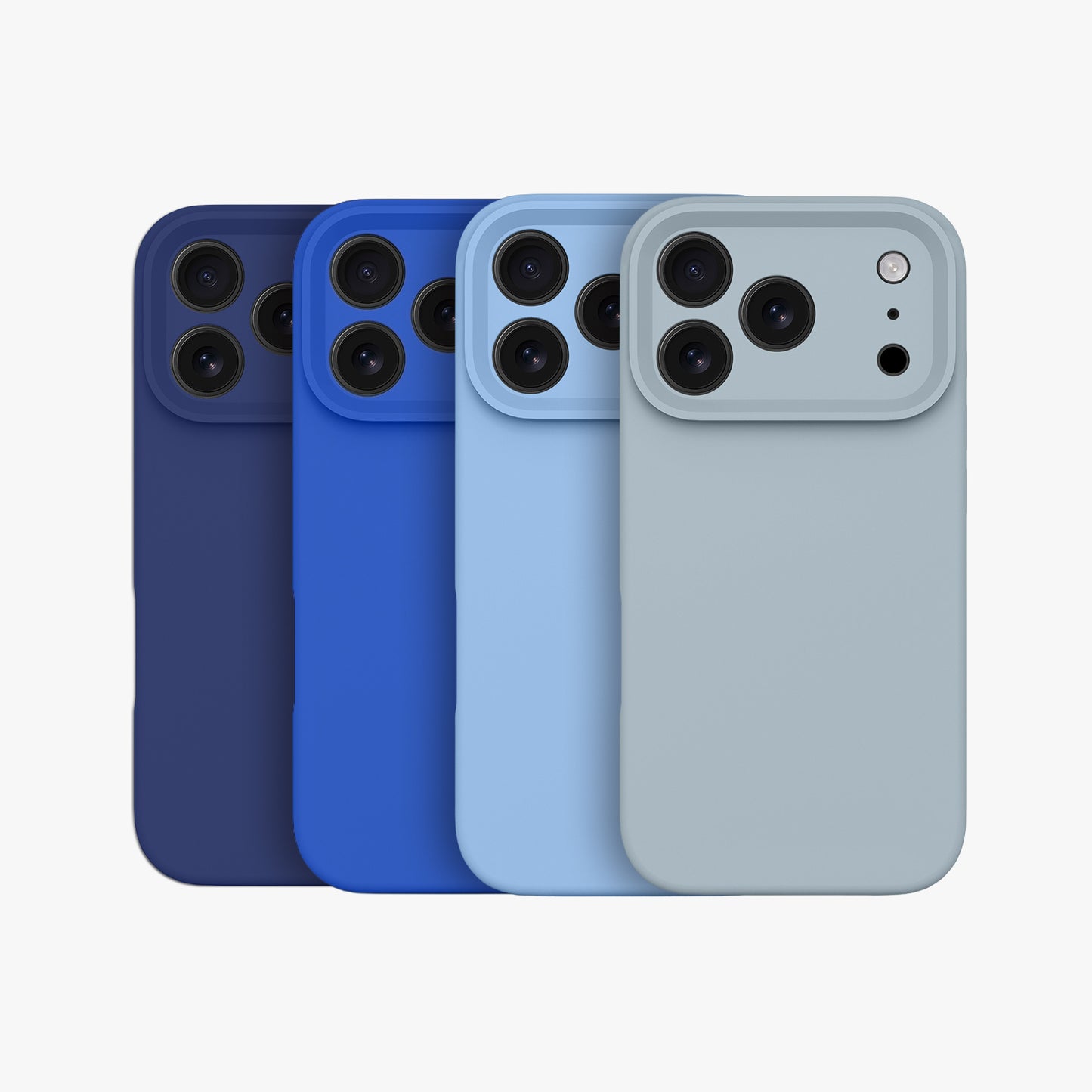 Magnetic Phone Case | Navy Blue Silicone Liquid Solid Color - Precise Fit