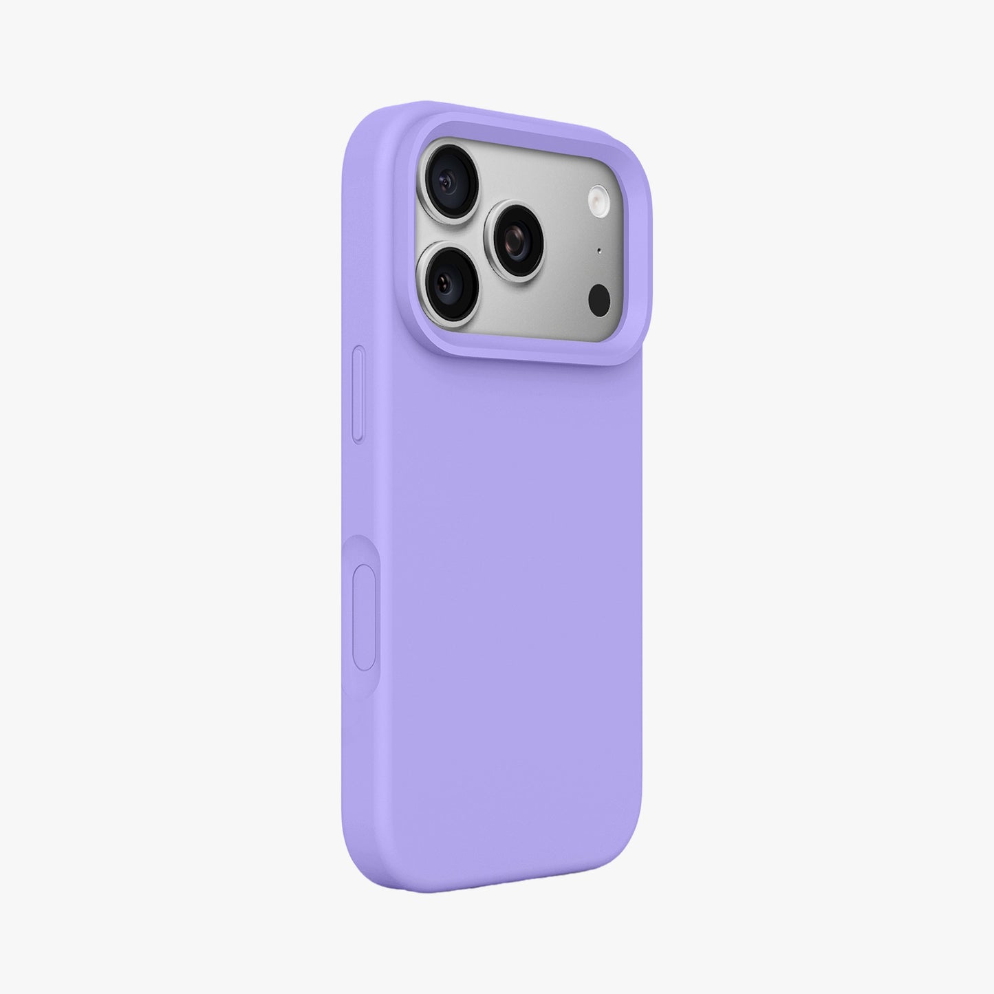 Magnetic Phone Case | Light Purple Silicone Liquid Solid Color - Open Camera