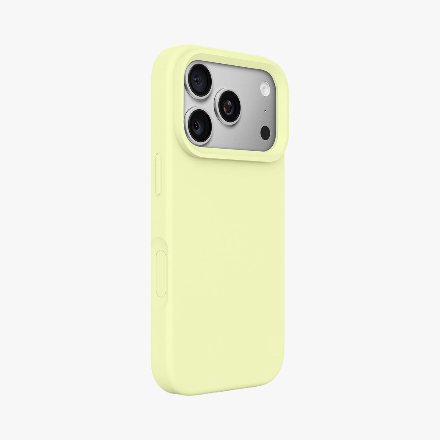 Magnetic Phone Case | Cream Yellow Silicone Liquid Solid Color - Open Camera
