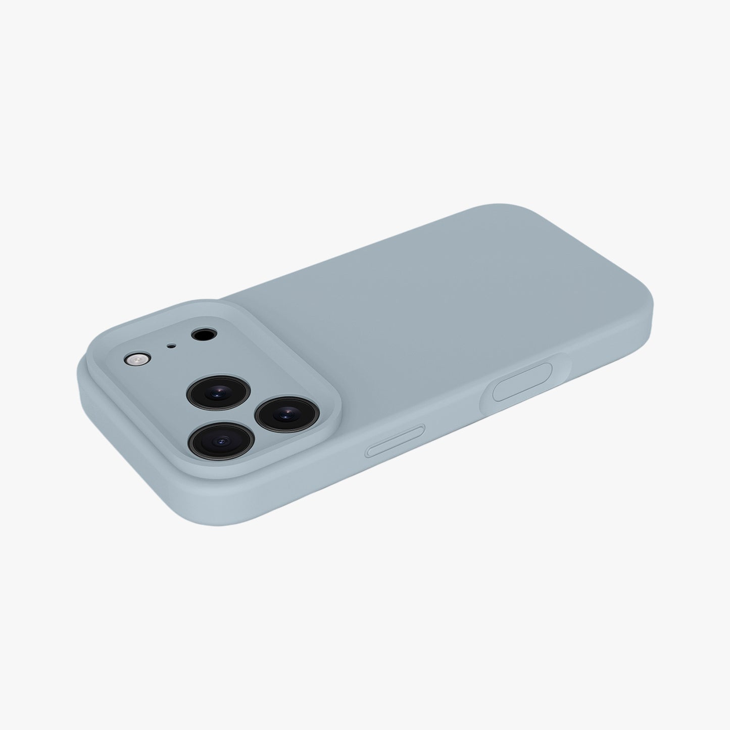 Magnetic Phone Case | Slate Blue Silicone Liquid Solid Color - Precise Fit