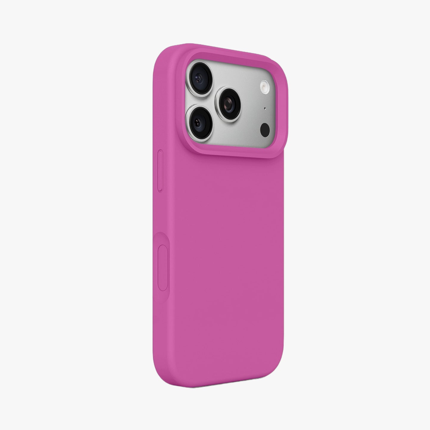 Magnetic Phone Case | Magenta Silicone Liquid Solid Color - Open Camera