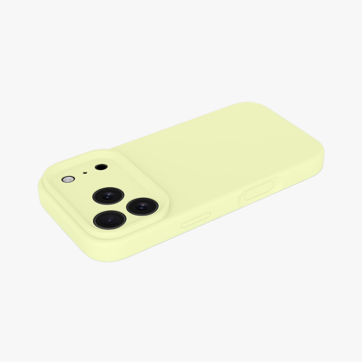 Magnetic Phone Case | Cream Yellow Silicone Liquid Solid Color - Precise Fit